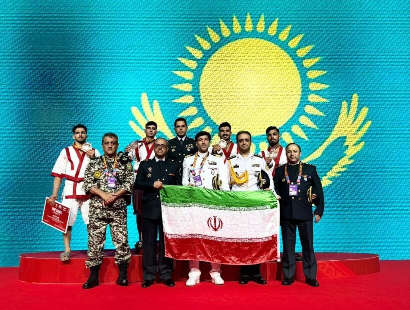 عنوان سومی تیم قزاق‌کورسی ایران در پیکارهای نظامیان جهان