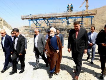 بازدید معاون رییس جمهور از پروژه آزاد راه شهید سلیمانی در البرز