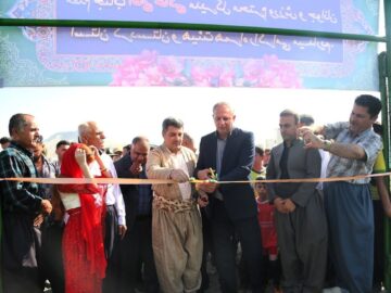 زمین چمن مصنوعی روستای « وله ژیر» مریوان به بهره‌برداری رسید