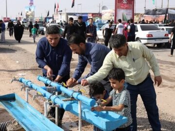 تأمین آب پایدار زائران با راه‌اندازی ۵ دیزل‌ژنراتور در چذابه و شلمچه