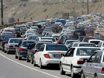 ترافیک سنگین در مسیرهای منتهی به مشهد و محورهای شمالی