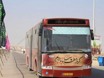 ۶۳ دستگاه اتوبوس و مینی‌بوس برای بازگشت زائران اربعین در خراسان شمالی