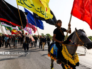 کاروان عشاق الحسین(ع) رامشیر در دیوانیه عراق