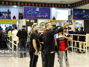 وضعیت تردد زائران  از مرزی خسروی؛ شامگاه جمعه