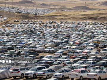 وضعیت پارکینگ‌های مرز خسروی یک روز مانده به اربعین حسینی