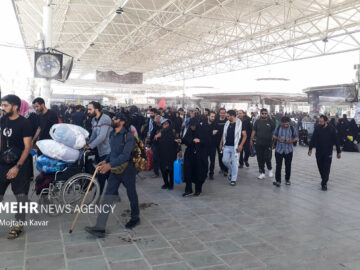 رکوردشکنی تردد زائرین اربعین از مرز مهران