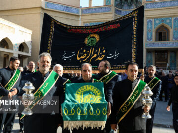 حرکت ۱۰۰ اتوبوس حامل خدام رضوی به سمت حرم عبدالعظیم حسنی