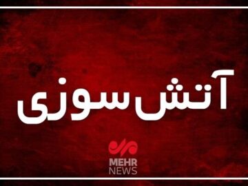 سوله هزارمتری آرد در شیراز طمعه حریق شد