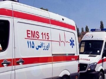 تصادف زنجیره ای در محور ملک آباد به مشهد منجر به مصدومیت ۱۲ نفر شد