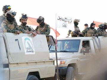 استقرار نیروهای حشد شعبی عراق نزدیک نوار مرزی عربستان