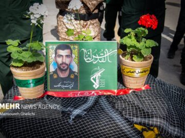 مراسم گرامیداشت چهلمین روز شهادت «میلاد ملک» در مجن برگزار شد