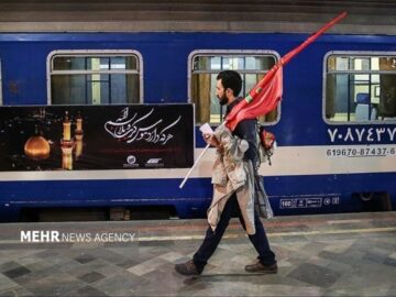 اعزام نخستین قطار ویژه اربعین از گرگان به کرمانشاه
