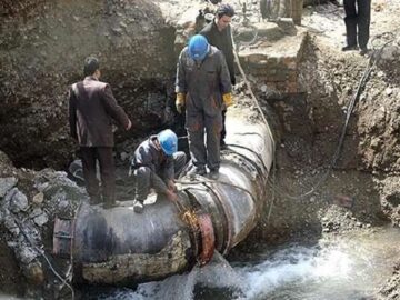 خط اصلی انتقال آب شیرین‌دره دچار حادثه شد