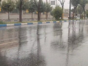 آسمان خراسان شمالی بارانی می شود