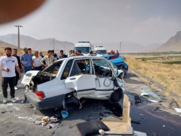 تصادف مرگبار در جاده چرمشهر؛ یک کشته و سه مصدوم