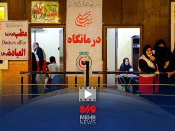 ارائه خدمات شبانه‌روزی درمانی و امدادی هلال‌احمر به زائران اربعین