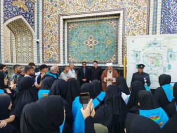 اجرای «طرح زیارت رضوان» با حضور ۴۵۰ زائر آذربایجانی در حرم مطهر رضوی