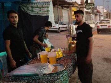 حضور پرشور عشایر ایل ذوله در خدمت‌رسانی به زائران اربعین بابرپایی موکب