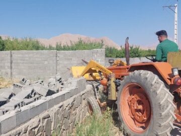 ۱۳ هزار و ۵۰۰ مترمربع از اراضی ملی سربندان رفع تصرف شد