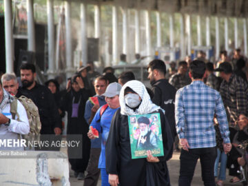 تصاویر هوایی از آخرین روزهای خدمت رسانی به زائران اربعین در مرز خسروی