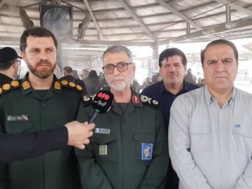 ورود سپاه پاسداران برای خدمات رسانی به زوار اربعین حسینی در مرز مهران