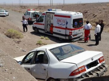 حادثه برای سمند در محور میامی- سبزوار؛ ۷ نفر مصدوم شدند