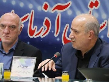 «مهدی تاج» در مجمع عمومی عادی هیأت فوتبال آذربایجان شرقی