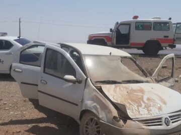 واژگونی ال نود در محور سرخه‌-آرادان؛ ۵ نفر مصدوم شدند