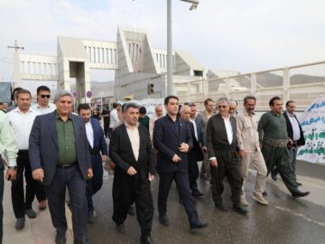 بازدید استاندار کردستان از مرز باشماق و روند برپایی مواکب