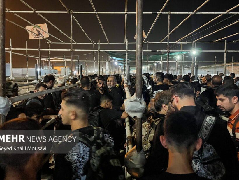 بازگشت پرحجم زائران همزمان با روز اربعین در شلمچه