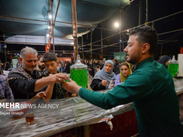 خدمات بی‌وقفه مواکب مرز مهران