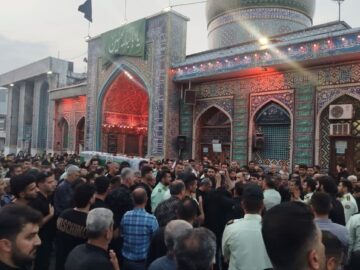 تشییع باشکوه شهید مدافع امنیت «مجید کاظم پور» در آستانه اشرفیه