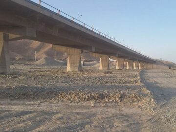 ساخت پل حرمک به طول ۱۸۹ متر در محور زابل – زاهدان