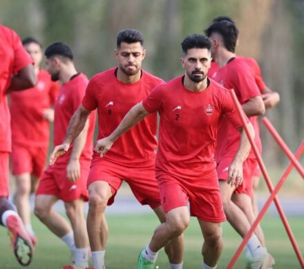 تمرین بدنسازی پرسپولیسی‌ها در نوبت صبح