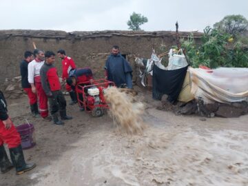 امدادرسانی به حادثه‌دیدگان سیل در ۶ شهرستان خراسان شمالی