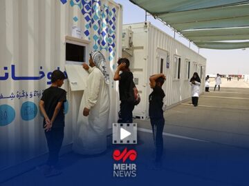 بیمارستان سیار برکت در مشایه نجف به کربلا