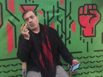 شعرخوانی برای غزه در مسیر اربعین