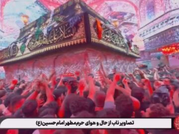 تصاویر اختصاصی مهر از حال‌وهوای‌ حرم امام حسین(ع) در شب اربعین
