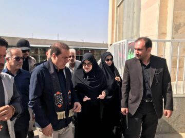 بازدید سخنگوی دولت از پایانه برکت مرز مهران