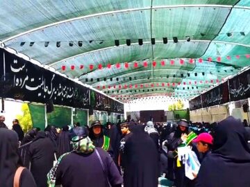 آغاز مراسم راهپیمایی جاماندگان اربعین در زاهدان