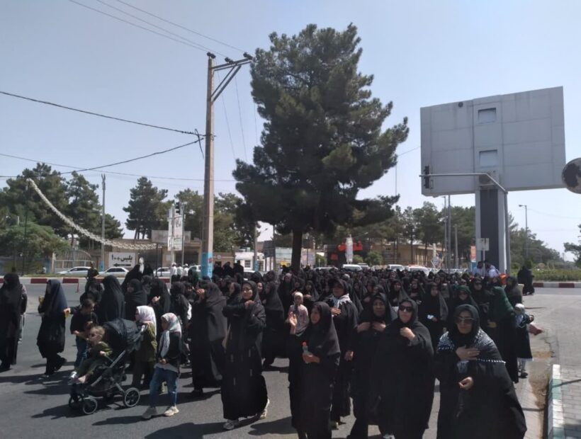 راهپیمایی جاماندگان اربعین حسینی در تربت جام