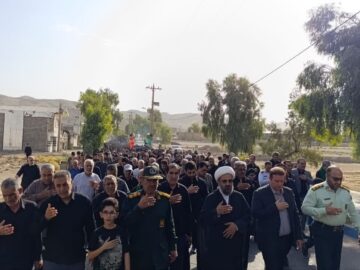 راهپیمایی جاماندگان اربعین در پلدختر