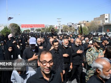 مراسم باشکوه راهپیمایی جاماندگان اربعین حسینی در زابل