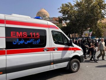 خدمت رسانی کارشناسان اورژانس استان تهران در راهپیمایی جاماندگان اربعین