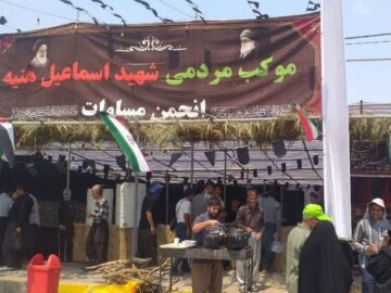 مواکب فرهنگی کردستان در خدمت زائران اربعین حسینی