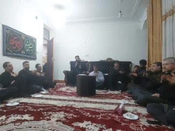 مجلس خانگی اربعین در آب‌پخش