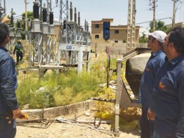 حادثه آتش سوزی در ایستگاه برق سراج شیراز