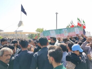مراسم تشییع پیکر شهید رامین صادقی در زاهدان برگزار شد