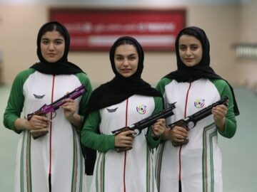 تیم تپانچه ۱۰ متر دختران نوجوان صاحب مدال نقره آسیا شد