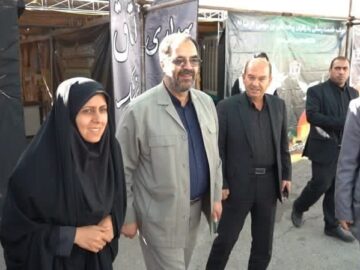 بازدید میدانی مسئولان از موکب‌های پذیرایی و اسکان زائران در محور مشهد